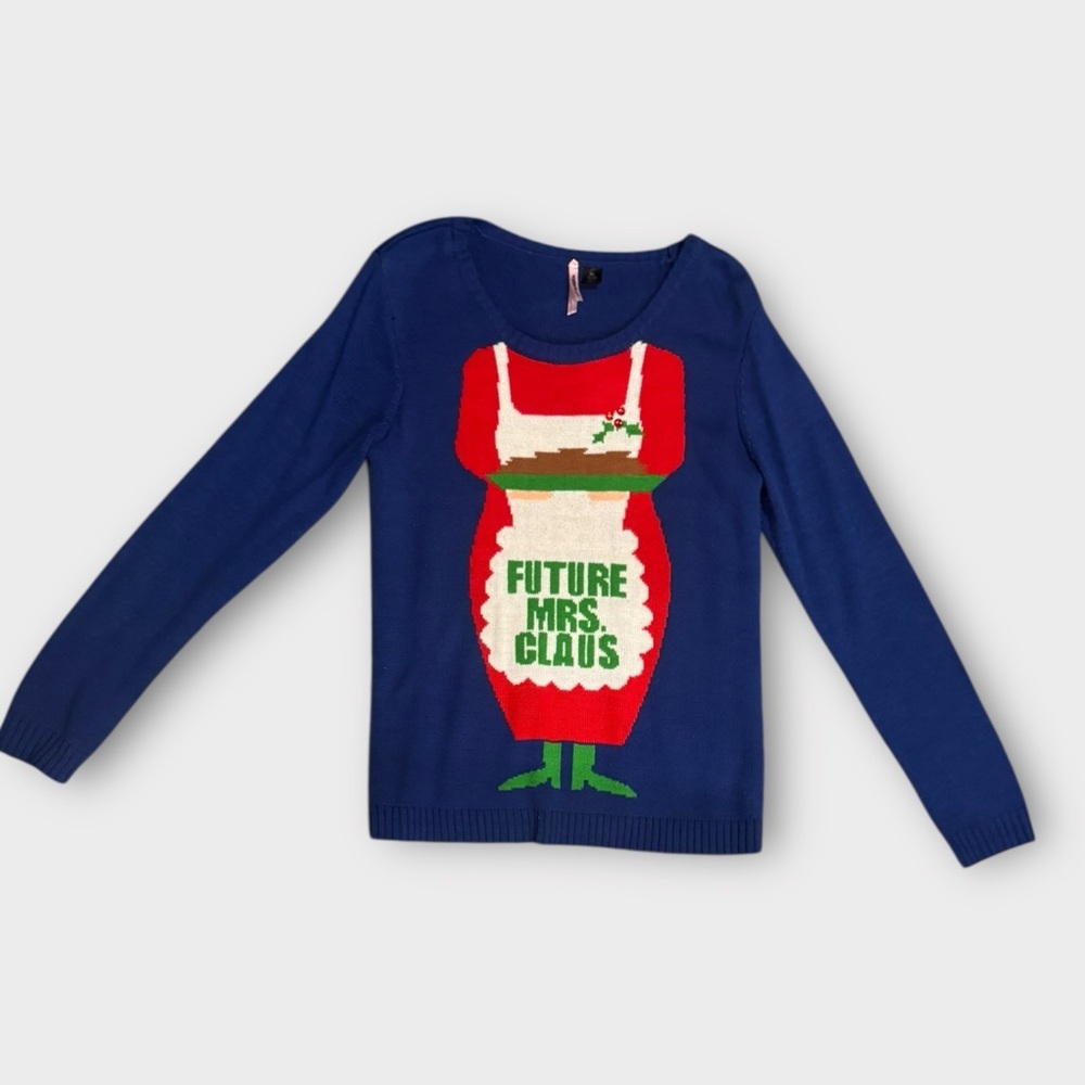 Love by Design “Future Mrs. Claus” Ugly Christmas Sweater Women XL